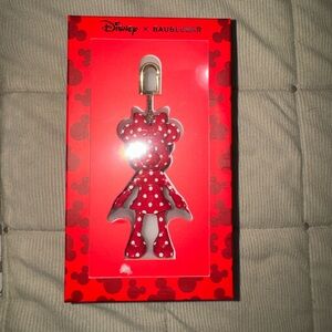 Disney x BaubleBar Minnie Mouse Polkadot pink/white bag charm